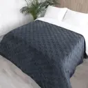 Плед La notta Квадрат MV102361/31BGLN, 220x240 см, велюр, цвет индиго