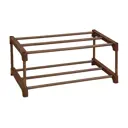 Полка для обуви Sheffilton 59.50x27x31 см 2 полки пластик цвет коричневый