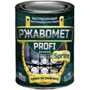 Грунт-эмаль по ржавчине 3 в 1 Ржавомет Profi Sprint быстросохнущая полуглянцевая цвет RAL 7040 0.90 л