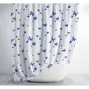 Шторка для ванной комнаты ND HOME Butterfly 308211 180x180см цвет синий