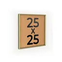 Рамка Первое ателье Niel-2gm-25x25 см, алюминий, цвет золотой