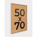 Рамка Первое ателье Niel-2sm-50x70 см, алюминий, цвет серебристый