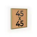 Рамка Первое ателье Niel-2gm-45x45 см, алюминий, цвет золотой