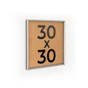 Рамка Первое ателье Niel-2sm-30x30 см, алюминий, цвет серебристый