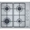 Газовая варочная панель Bosch PBP6C5B82O 580 см 4 конфорки цвет нержавеющая сталь