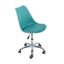 Офисное кресло Gemlux GL-HC002 49x76x43 см искусственная кожа цвет голубой