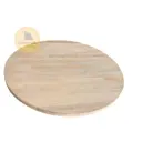 Кухонная столешница круглая Брус-ок 80x80x2.8 см бук цвет бежевый