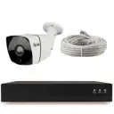 Комплект видеонаблюдения IP 8 Мп Ps-Link KIT-C801IP-POE 1 камера для улицы