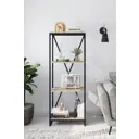 Стеллаж с полками Weldwood 60x151x30 см металл цвет черный/бежевый