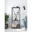 Стеллаж с полками Weldwood 60x151x30 см металл цвет серый цемент