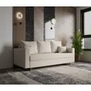 Раскладной диван Yorcom Адам 1 220x80x100 см велюр цвет белый