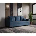 Раскладной диван Yorcom Адам 26 220x80x100 см велюр цвет синий