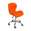 Офисное кресло Gemlux GL-HC003 47x81x36 см искусственная кожа цвет оранжевый