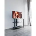 Тумба под телевизор Март TR-3 80x60x40 см закаленное стекло цвет черный