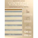 Рулонная штора день/ночь Lm decor Винтаж 120x170 см цвет бежевый