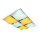 Люстра потолочная светодиодная Ambrella light Fp2356 с пультом управления 18 м² нейтральный белый свет цвет белый
