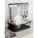 Сушилка для посуды Deнастия 32.5 см 1 ярус цвет черный