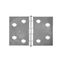Петля прямая широкая Vormann 50x75x1.2 мм оцинкованная латунный штифт 2 шт.