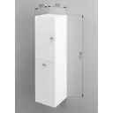 Шкаф для ванной Regent Style Виола 1д1корз правый настенный 30x114см цвет белый
