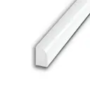 Плинтус кухонный Пару палок К1800x40 R12 180x4 см акрил цвет белый