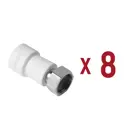 Муфта комбинированная Aqualink 1/2"x20 мм ВП-ВР полипропилен 8 шт k16612