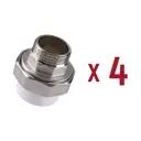 Муфта комбинированная Aqualink 3/4"x20 мм ВП-НР полипропилен 4 шт k16645