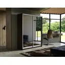 Шкаф-купе МК Е1 45EEKD_120_V Экспресс 120x220x45 см ЛДСП 2 двери 7 полок цвет венге