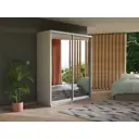 Шкаф-купе МК Е1 1EEKD_120_B Экспресс 120x220x60 см ЛДСП 2 двери 7 полок цвет белый