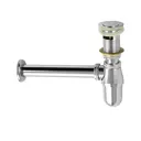 Сифон для мойки Санакс 8721 мокрый затвор без выпуска латунь хром