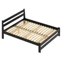 Кровать Solarius Мишка орто 140x200 см массив сосны цвет черный