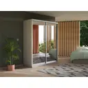Шкаф-купе Мебельная компания Е1 Экспресс 220x120x60 см ЛДСП цвет белый 1EEKD_120_B