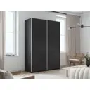 Шкаф-купе Мебельная компания Е1 Прайм 1PDD_140_V 230x140x57 см ЛДСП цвет венге
