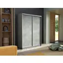 Шкаф-купе Мебельная компания Е1 Экспресс 45EED_120240_BT 240x120x45 см ЛДСП цвет бетон