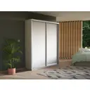 Шкаф-купе Мебельная компания Е1 Экспресс 220x140x45 см ЛДСП цвет белый 45EED_140_B