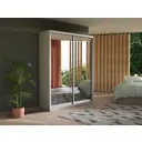 Шкаф-купе Мебельная компания Е1 Экспресс 220x120x45 см ЛДСП цвет белый 45EEKD_120_B