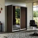 Шкаф-купе Мебельная компания Е1 Медиум 220x140x60 см ЛДСП цвет венге