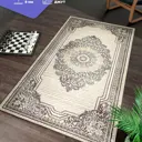 Ковер Фризе Atlas F103 100x200 см хлопок цвет Бежево-фиолетовый