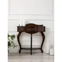 Консоль напольная фигурная Wissar home Джульетта 79x30 см орех