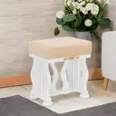 Банкетка Wissar Джульетта 35x45x35 см цвет белый