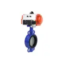 Затвор дисковый поворотный Dn.ru D050-10467 Ду40 Ру16 1 1/2" 90° чугун