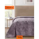 Покрывало Romance Елочка 133083, 220x240 см, велюр, цвет фиолетовый