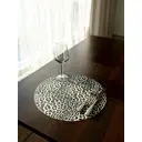 Салфетка под столовые приборы DeНастия E000594 38x38 см ПВХ цвет белый/черный