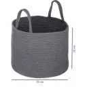 Корзина хлопок 35x35x28 см 34.3 л полиэстер цвет серый