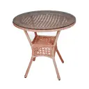 Нераздвижной садовый стол Aiko DECO 90 см x 90 см x 75 см сталь цвет бежевый