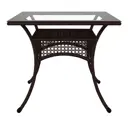 Нераздвижной садовый стол Aiko DECO 90 см x 90 см x 75 см сталь цвет коричневый