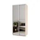 Шкаф-купе с зеркалом МФ Модерн 220x100x45 см 7 полок ЛДСП цвет дуб молочный