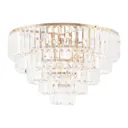 Люстра потолочная Arte perfetto luce 3337.0138.7.490.gd 7 ламп 14 м² цвет золото