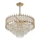 Люстра на штанге Arte perfetto luce 3337.0127.7.300.490.gd 7 ламп 14 м² цвет золото