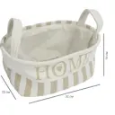 Корзина Home 23x16x32 см 9.5 л ткань цвет бежевый