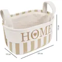 Корзина Home 18x14x28 см 5.5 л ткань цвет бежевый